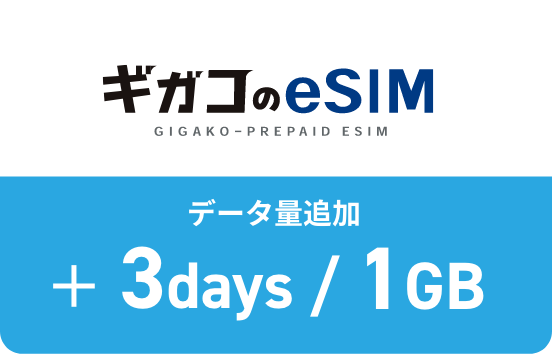 データ量追加3日1GBプラン