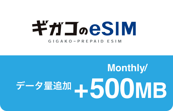 月額データ量追加500MBプラン